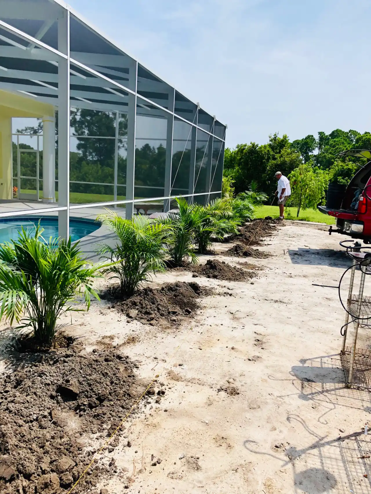 Professional lawn aeration on Westchester County NY residential property